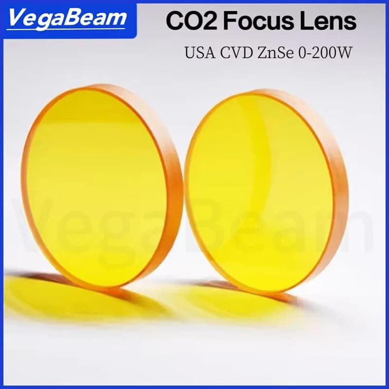 Lente di messa a fuoco Co2 ZnSe PVD Lente di messa a fuoco laser D20 D19 FL38.1/50.8/63.5/76.2mm 100W 150W 200W per macchina per incisore laser ad alta potenza