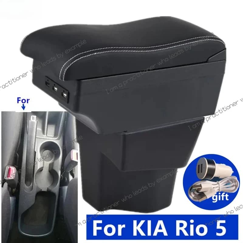Per KIA Rio 3 Scatola bracciolo KIA K2 X-line Rio 3 2011 2012 2013 2014 2015 2016 Scatola portaoggetti per auto Retrofit interno Accessori auto