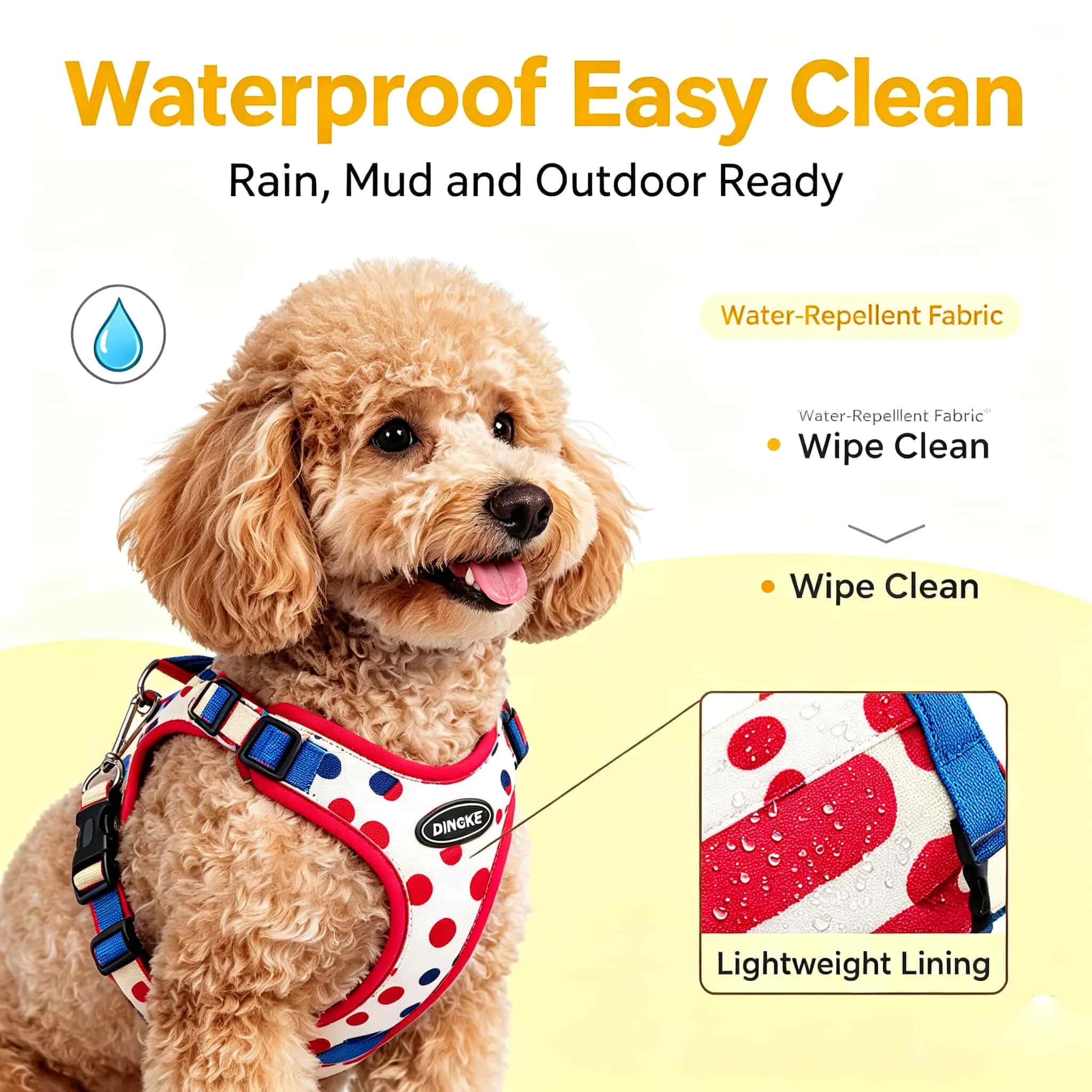 Preppy Checkered Pet Saddle Harness No Choke Breathable Dog Walking Vest Adjustable Strap with Matching Leash for Mini Dogs