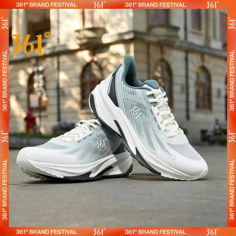 Scarpe da corsa da uomo a 361 gradi in Mesh traspirante bilanciato ammortizzazione leggera Racing Comfort Sneakers maschili 672422247