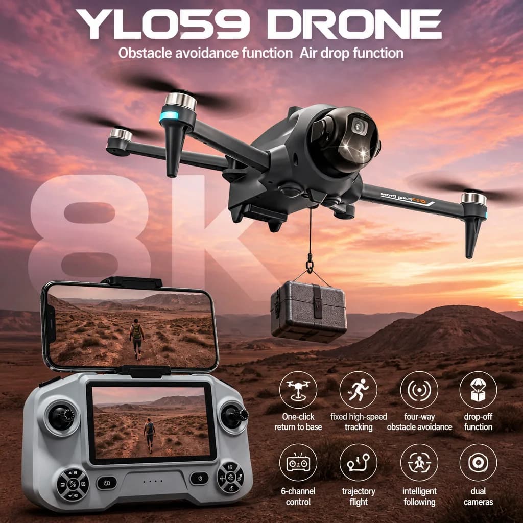 Potensic Drone GPS Auto Return Obstacle Avoidanc Professional Aerial Vehicle Intelligent Follow Screen Remote Control Quadcopter