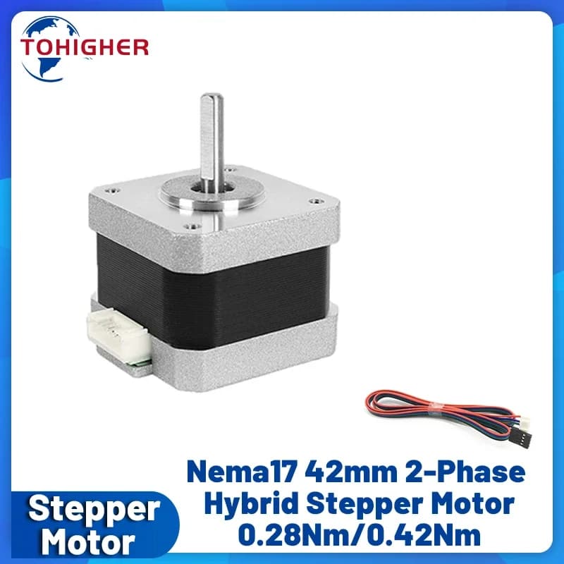 Nema17 Stepper Motor 42 Motor 4-Lead 0.28Nm/0.42/0.56Nm/0.7Nm 1.8 Degree for Diy 3D Printer Scanner Wheeled Robot Drive