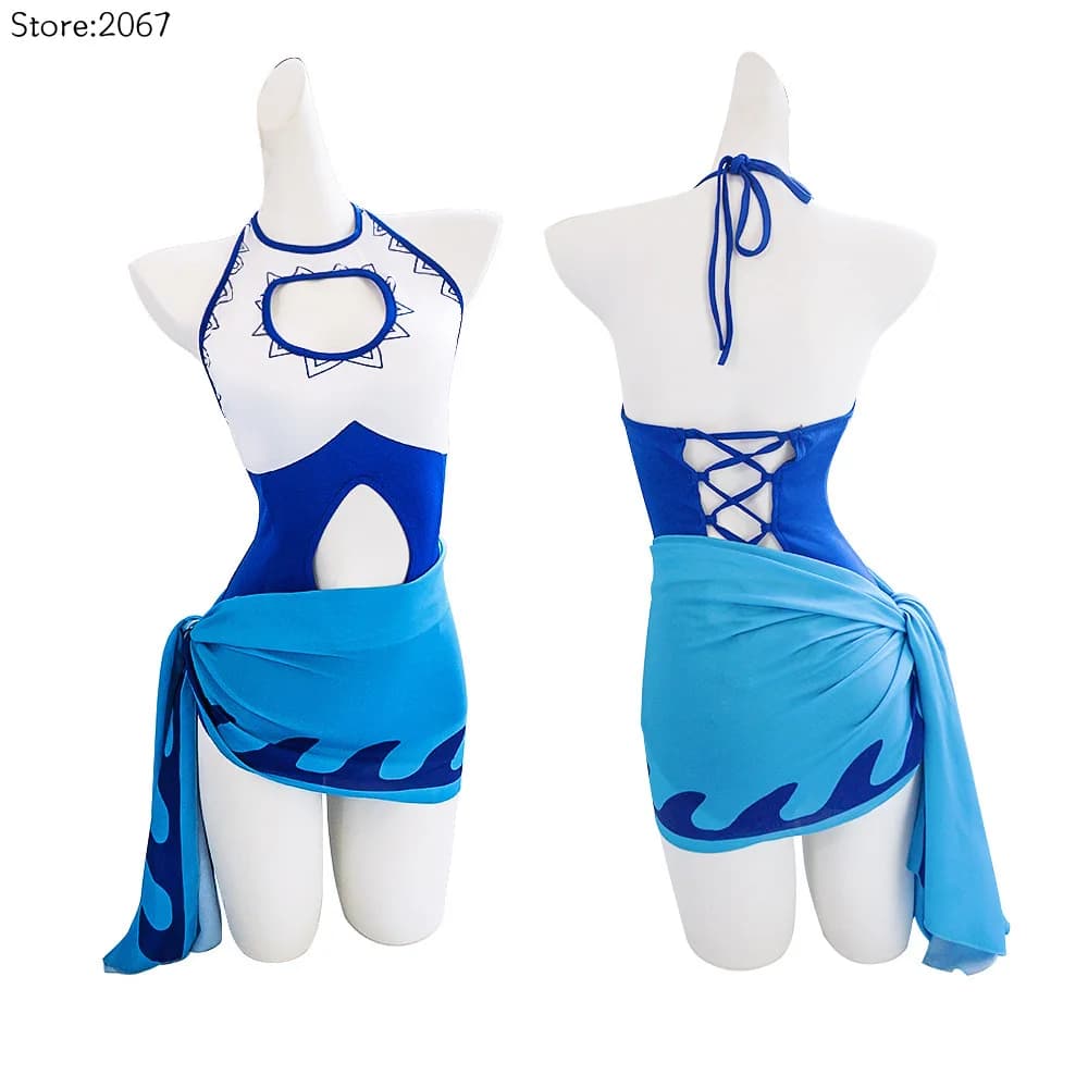 Costume Cosplay Miss Fortune The Bounty Hunter di LOL, Costume da Bagno Estivo Bikini per Donna, Abbigliamento per Feste in Piscina e Parco Acquatico 2026