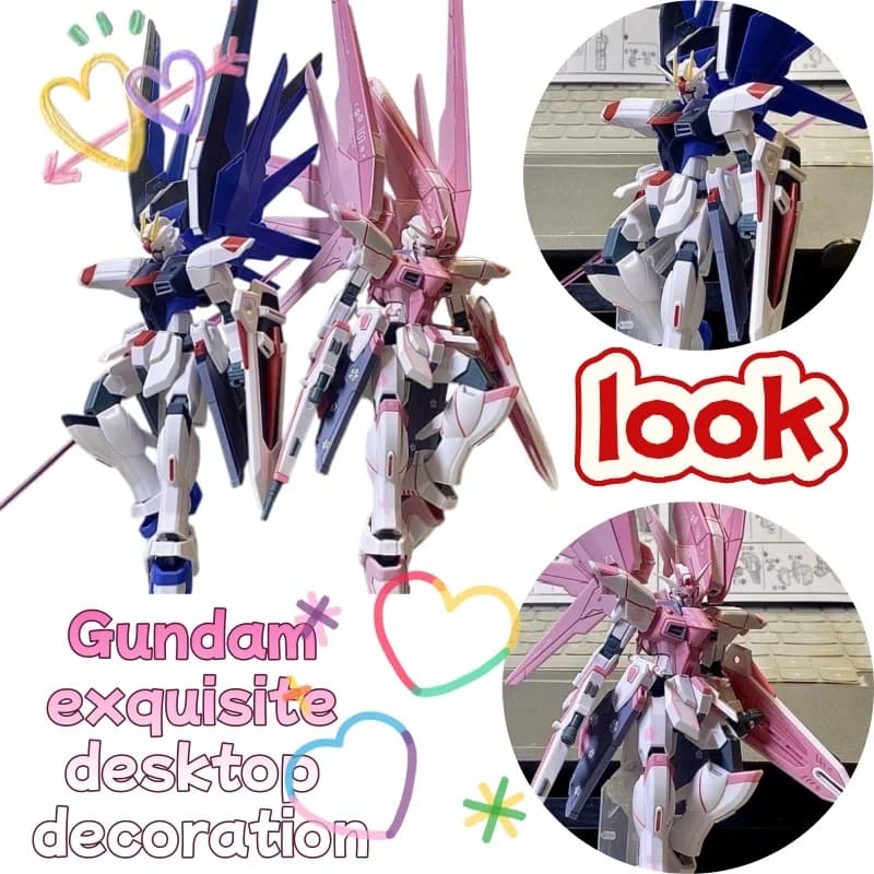 Gundam Xingdong XD Sakura Pink Modello da Assemblare HG New Life Freedom 2.0 Strong Attack Giocattolo Portatile