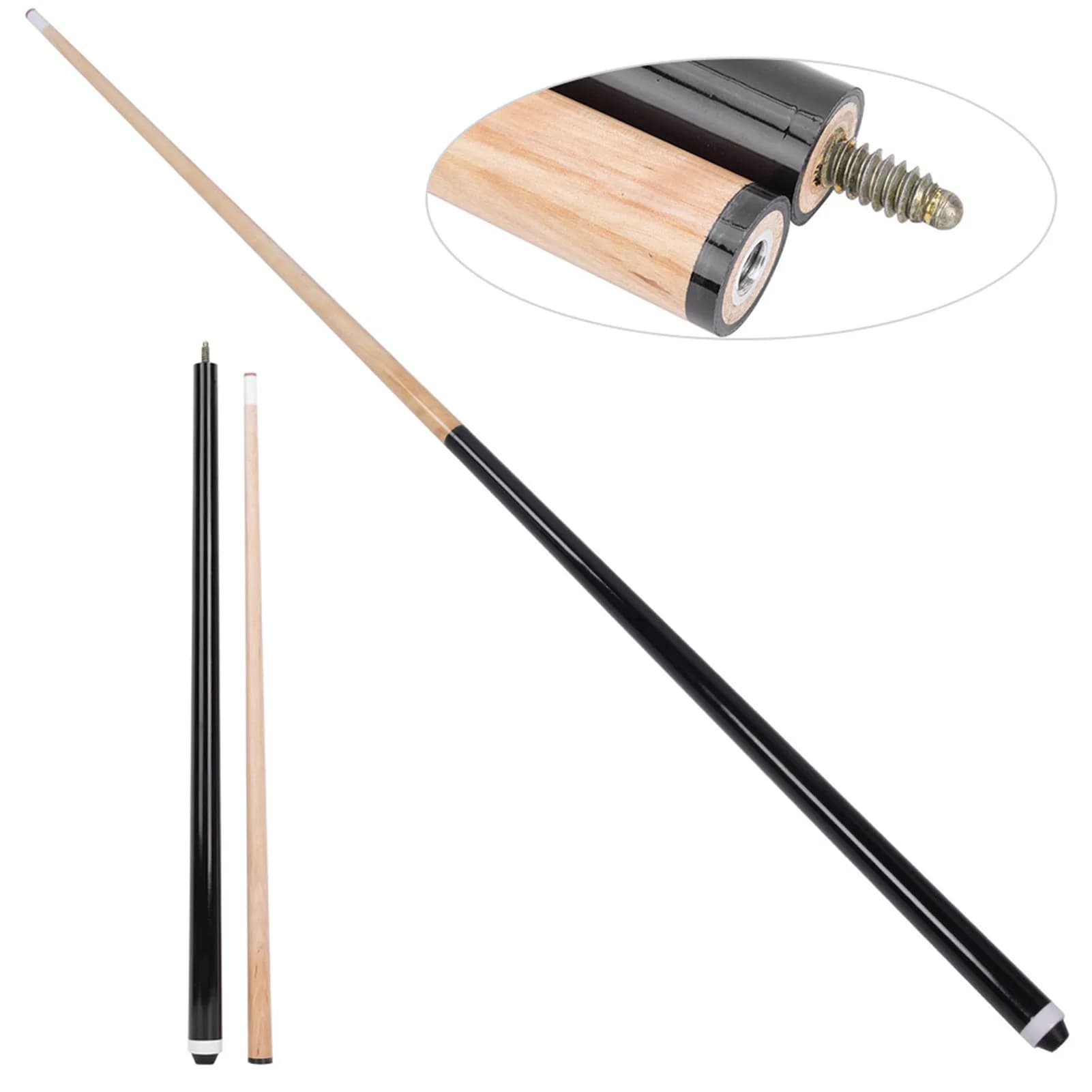 Mazze da biliardo per bambini in legno d'acero da 1,2 m di alta qualità Bastone da biliardo corto Forniture per aste da biliardo Accessori Bastone da biliardo