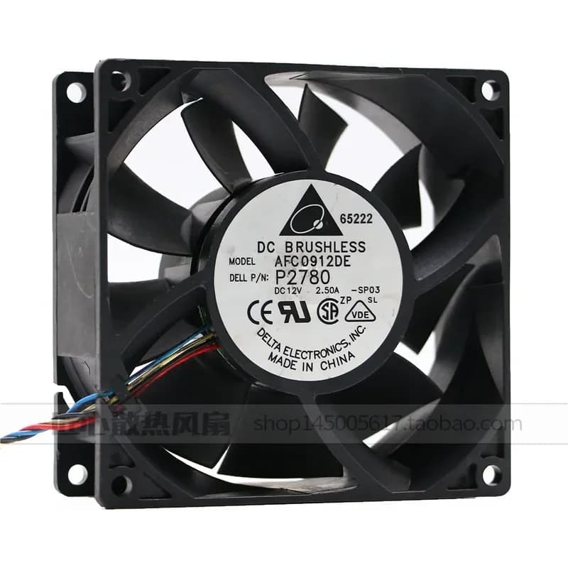 Delta 9cm 9038 12V 2.5A Car Pressurized High-Performance Large Air Volume Cooling Fan for AFC0912DE