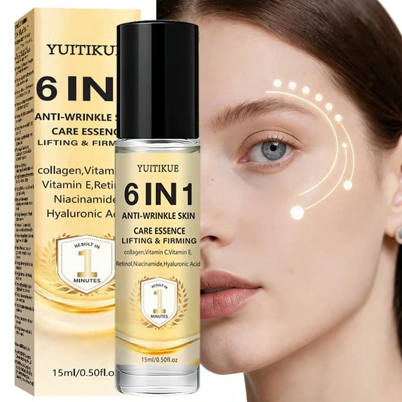YUITIKUE Essenza Anti-Rughe 6-IN-1 | Trattamento Lifting e Rassodante in 1 Minuto con Retinolo e Collagene 15ml