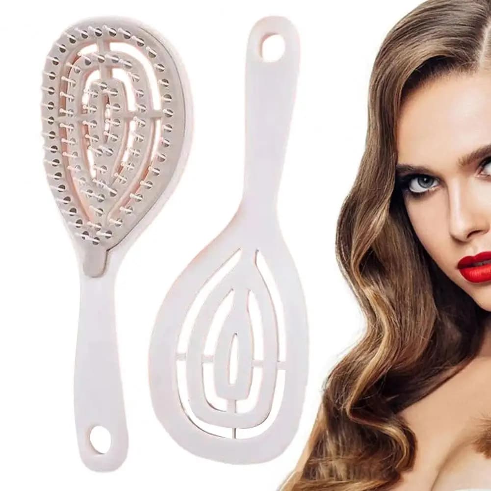 Self Cleaning Vented Hair Brush Women Scalp Massage Paddle Brush for Wet Dry Hair Blow Drying Hair Detangler Brush