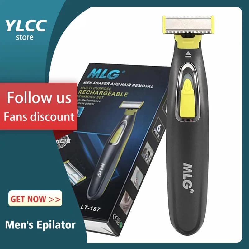Electric Shaver for Men Professional Barba Trimmer Wireless Shaver Body Trimer USB Rechargeable Face Shaving Machine for Male Hair