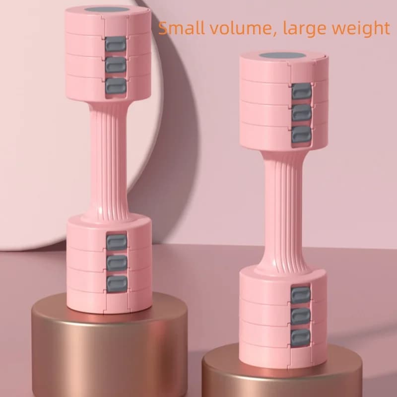 Manubri regolabili per piccola donna, prodotto personalizzato per esercizi di allenamento per la forza, body building da 2,5 kg