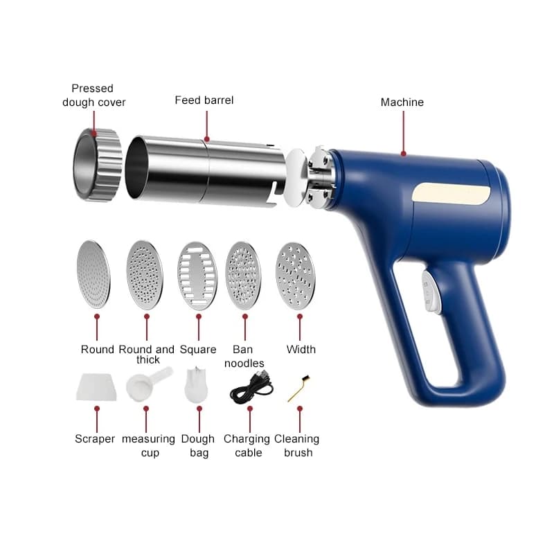 New Professional Wireless Electric Household Stainless Steel 60W Pasta Machine Noodle Maker