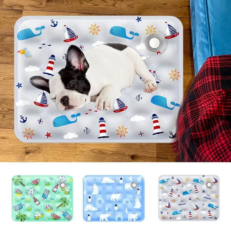 Tappetino Refrigerante per Animali Domestici, Materassino Rinfrescante in Seta Ghiacciata per Cani e Gatti, Coperta Portatile Estiva per Piccoli Animali, Cuccia Rinfrescante per Cani e Gatti