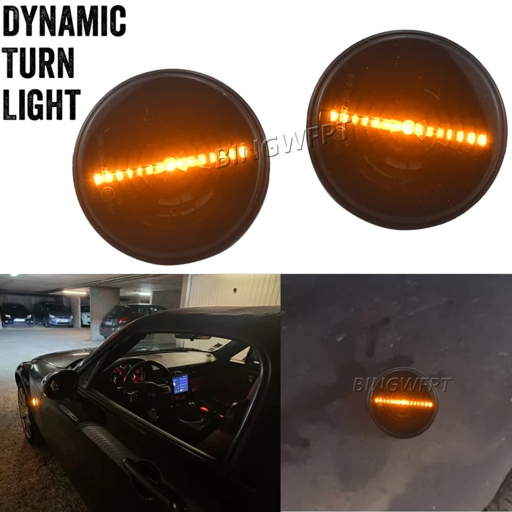 Indicatore di direzione laterale indicatore di direzione per Mazda MX5 MX-5 Mk1 Mk2 Mk3 1989-2015 NA NB NC Led indicatore lampeggiante a freccia dinamica