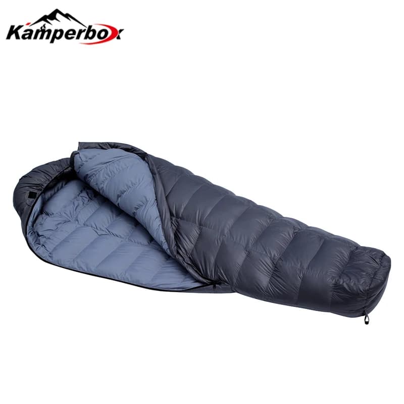 Kamperbox Sacco a pelo in piuma d'oca Sacco a pelo invernale Sacco a pelo invernale in piuma d'oca