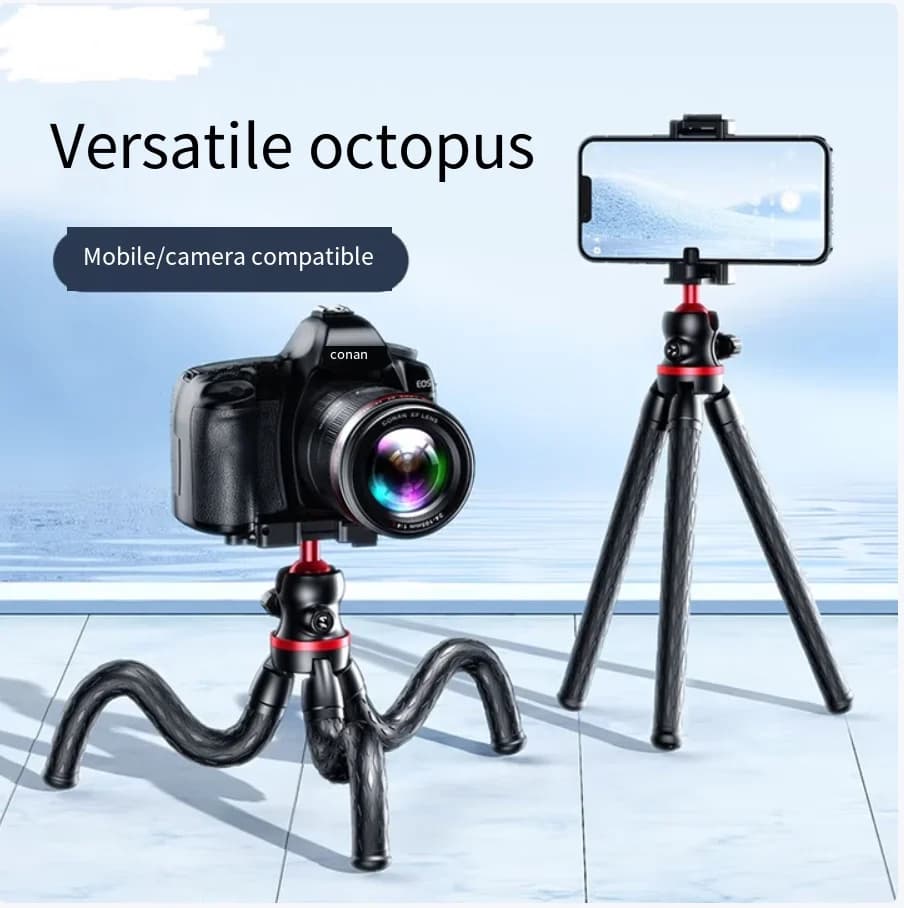 Octopus Tripod compatible with Action Cameras/Smartphone/Camere DSLR GoPro/Insta360 – Treppiede Octopus for Portable Photo