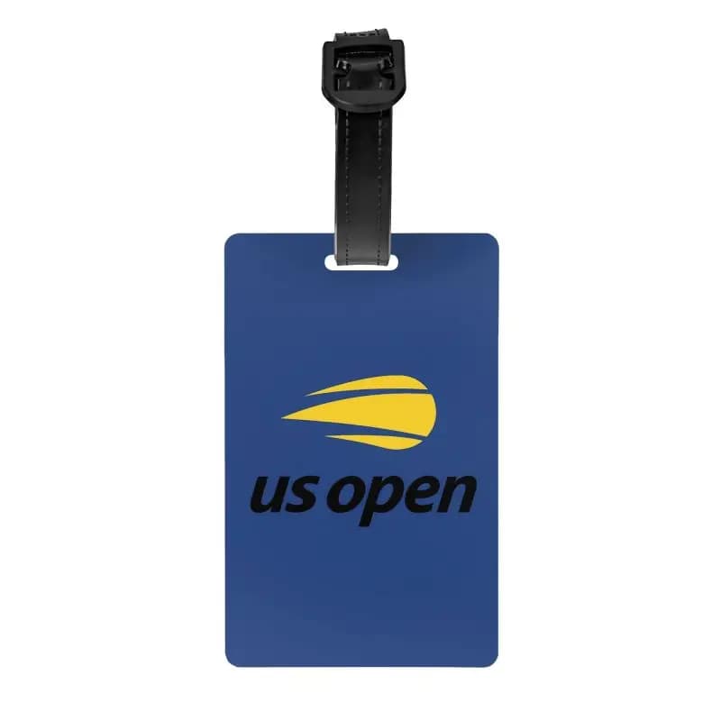 Custom Us Open Tennis Luggage Tag for Suitcase Privacy Protection Travel Bag Baggage Tag Privacy Cover Name ID Card Labels
