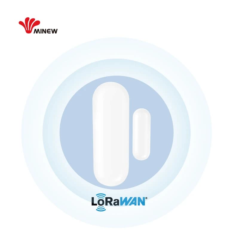 Dispositivo IoT Lorawan Lora Sensore porta Sensore finestra intelligente wireless Allarme Sicurezza Sensore porta magnetico intelligente wireless