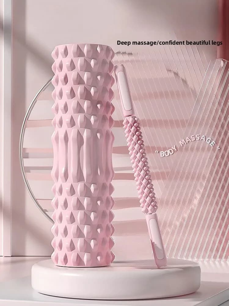 30cm Spike Foam Roller Set With Dot Massage Stick Muscle Relax Fitness Yoga Column Deep Tissue Massager Exercise Gym Equipment