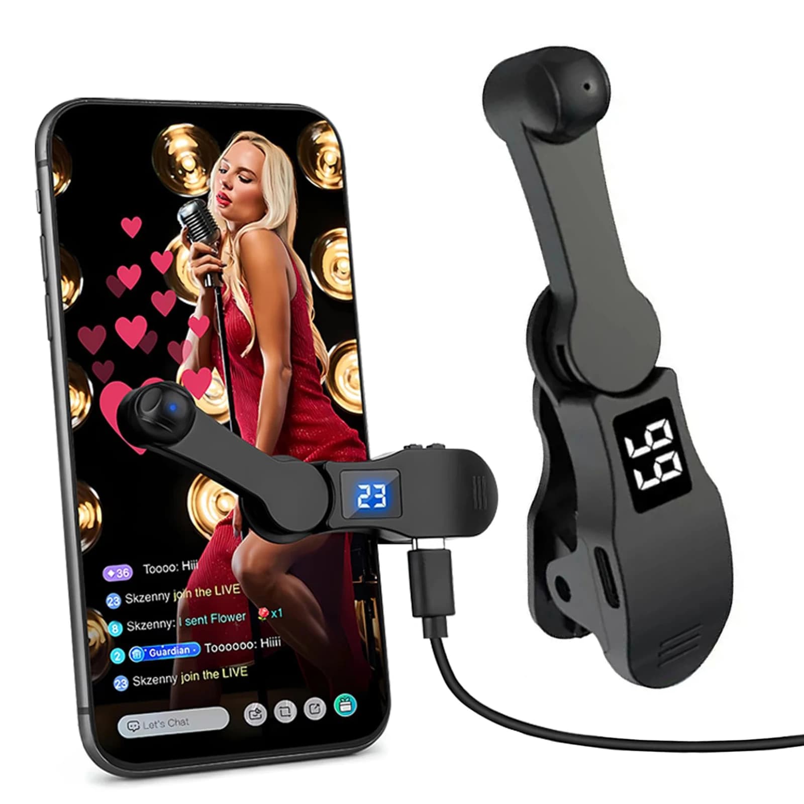 Digital Auto Screen Clicker Phone Screen Device Simulation Finger Continuous Click USB for Smart Phone Apps Video Live Streaming