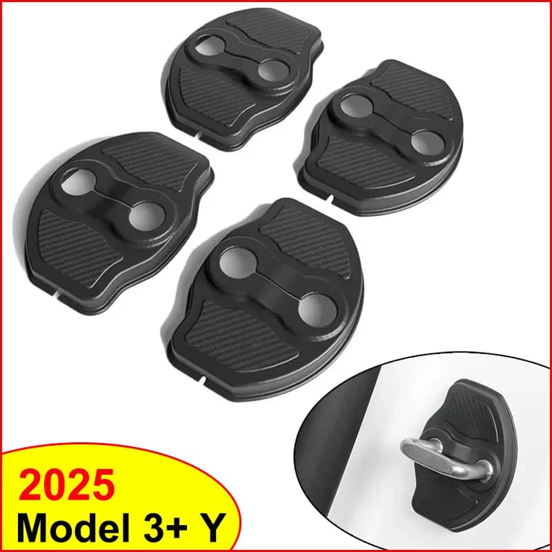Per 2026 2025 Tesla Modello Y Juniper Modello 3 Highland Serratura Della Copertura Della Protezione Carbon Edition Chiusure Tappo di Copertura Della Protezione D'ingresso