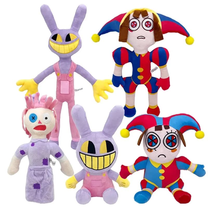 Nuovo The Amazing Digital Circus: Adorabili Peluche Morbidi e Soffici, Giocattoli di Personaggi Cartoon, Regali Perfetti