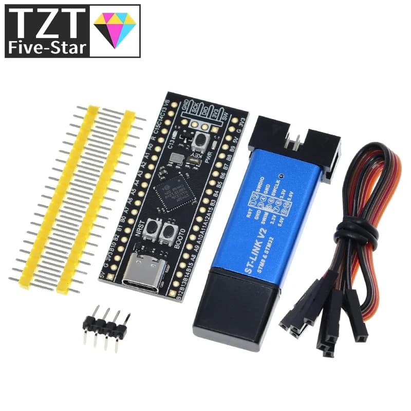Scheda di sviluppo STM32F401 STM32F401CCU6 STM32F411CEU6 Scheda di apprendimento STM32F4 per Arduino + ST-LINK V2 Scarica programmatore