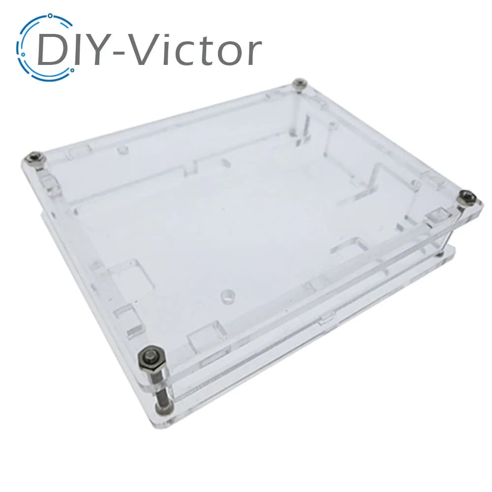 Custodia Trasparente in Acrilico per Uno R3, Scatola Protettiva Compatibile con Arduino UNO R3