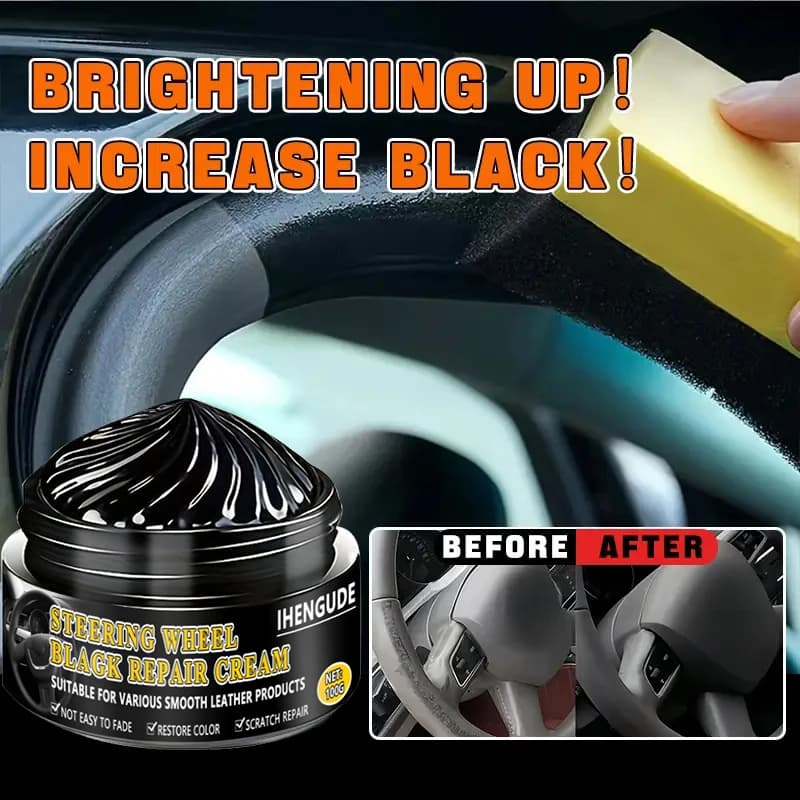 1 Piece 100g Car Interior Renovation Wax - Plastic Parts Update, Interior Glitter Wax, Tire Protection, Black Vehicle Yellowing Repair and Nano Crystal Layer - Effectively Remove Scratches, Repair Formula, Interior Protection | Smooth Surface | Nano Crystal Layer