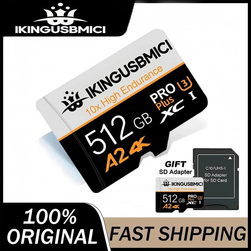 Micro TF SD Card Memory Card SD Cards TF Cards 128GB 256GB 512GB Ultra UHS-I U3 Ultra HD 4K for Camera Laptop Smartphone
