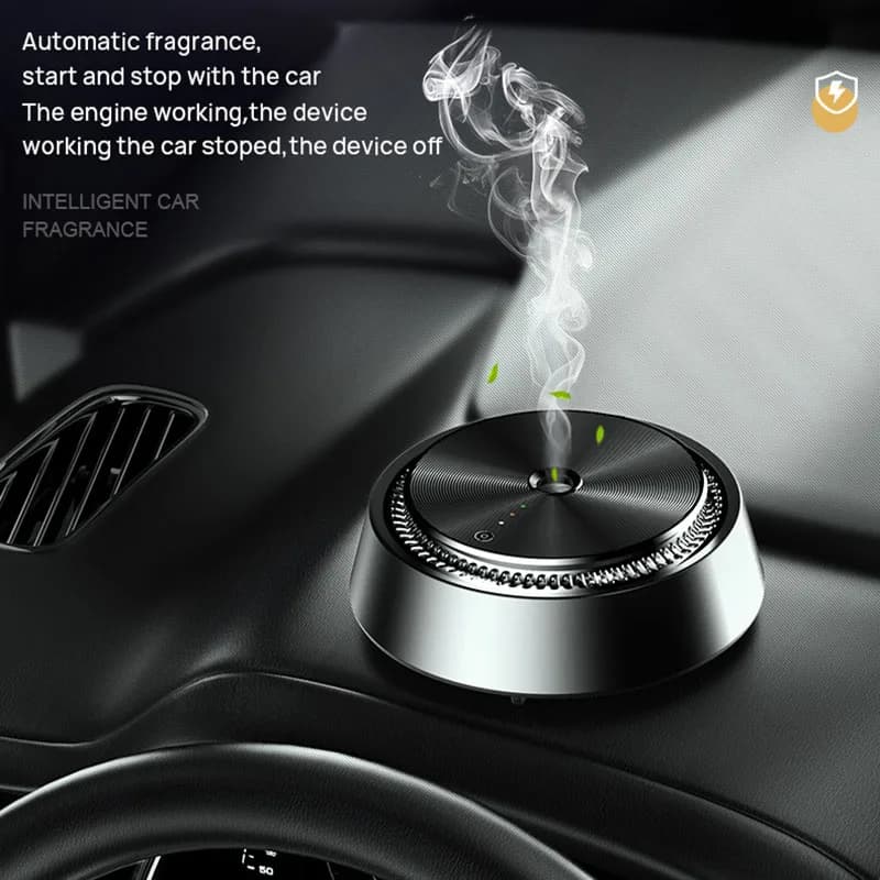 Electric Car Diffuser Aroma Car Air Freshener Auto Vent Humidifier Mist Wood Grain Essential Oil Aromatherapy Perfume Fragrance