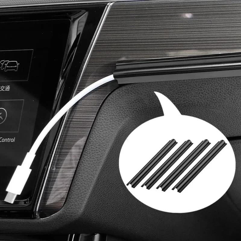 4 pcs/set Interior Car Cable Line Universal Protective Sleeve Hidden Wire Covering Pinze Cable Data Organizer Clamp Accessories