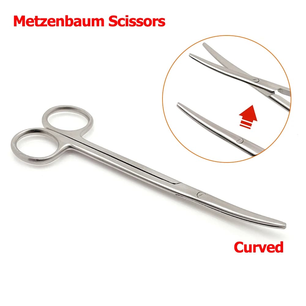 Metzenbaum Tc scissors from 14 cm curved for the delicate cutting of the tissues Procedures of the amsili Joint tips Ideal for surgical purposes