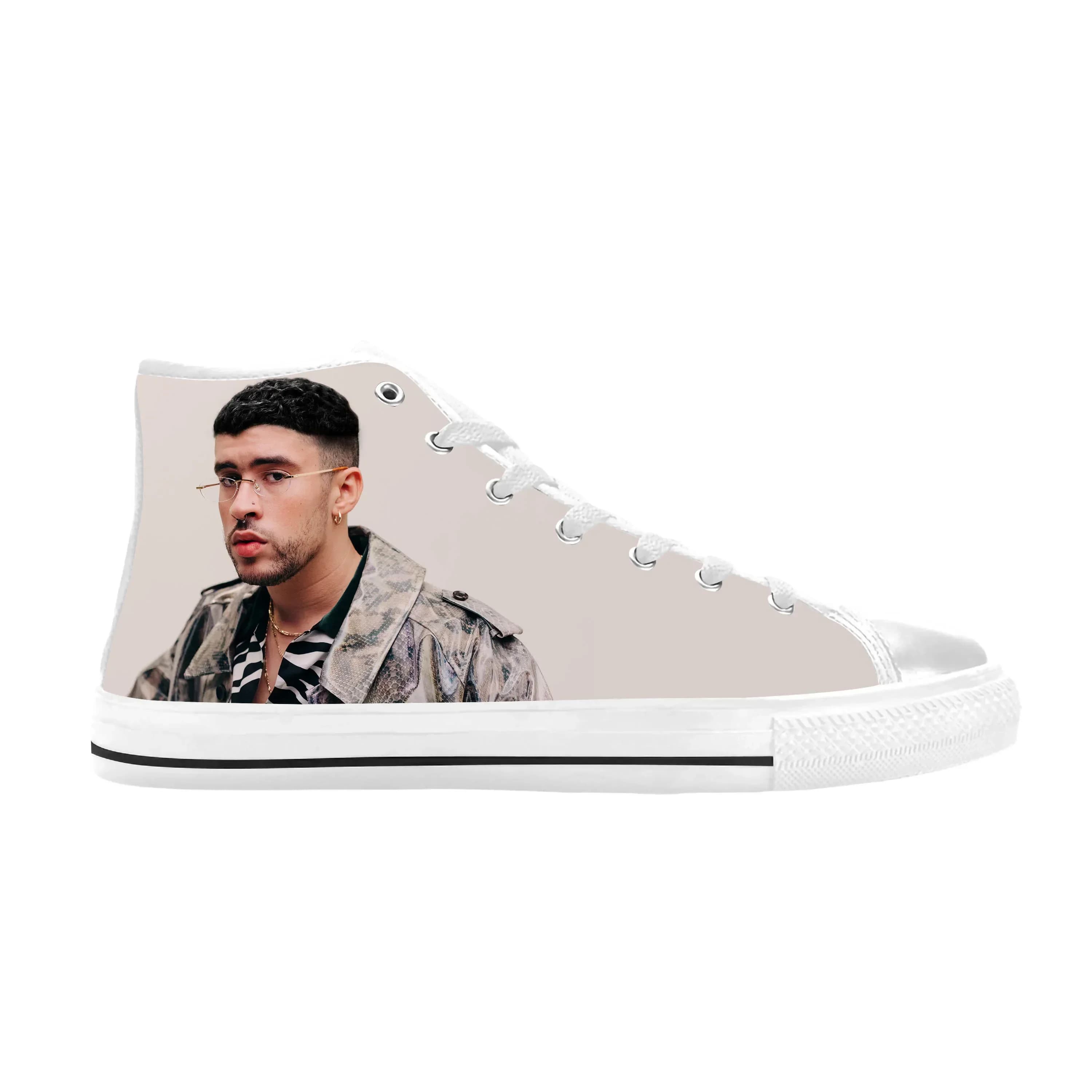 Scarpe Casual di Moda Hip Hop Bad Bunny, Sneakers Traspiranti Comode con Stampa 3D per Uomo e Donna