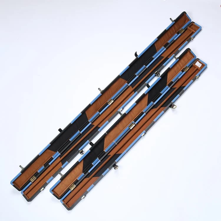 Accessori per tavoli da biliardo Scatola per aste da biliardo da 3/4 Scatola per aste dritte Borsa per trasporto stecche Custodie per stecche divise da 3/4