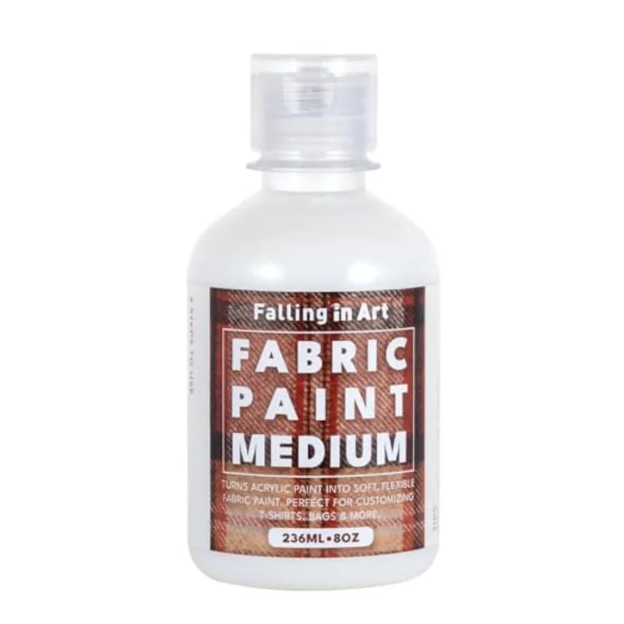 8 Oz Professional Fabric Paint Medium for Fabric Painting, Acrylic Fabrics Medium for T-Shirts, Bags, and DIY Projects