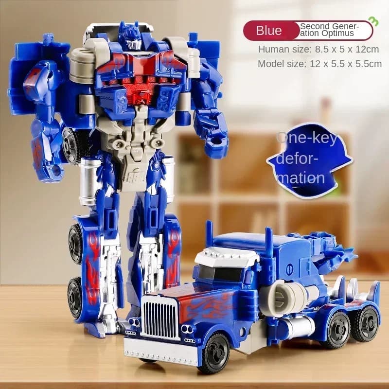 Trasformazione Auto Anime Robot Modello One Step Deformazione Robot Giocattolo Kid Puzzle Giocattolo Deformazione Auto Action Figure Modello