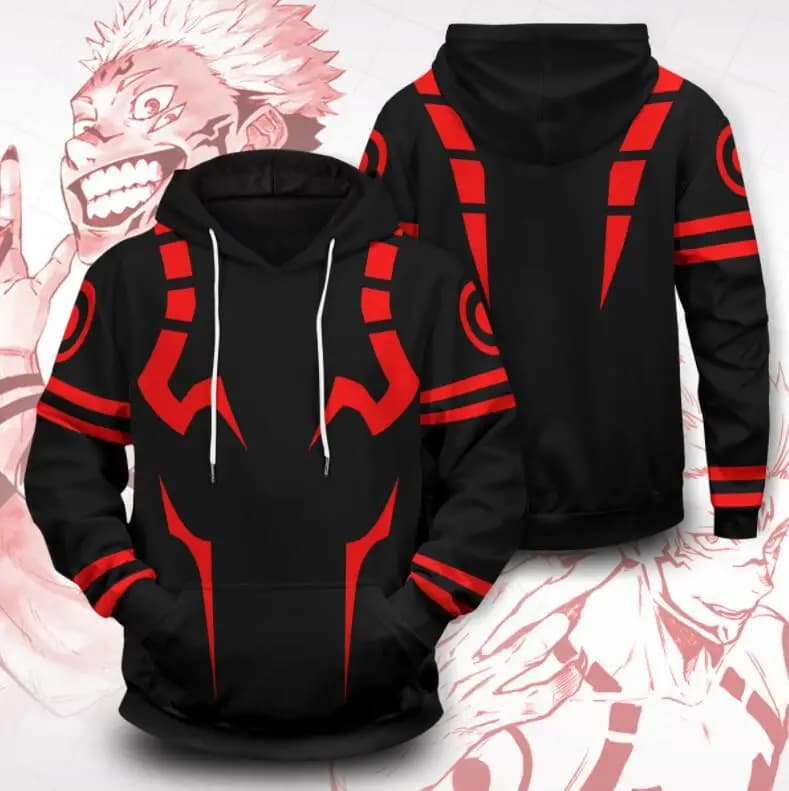 3D Digital Printed Hoodie Jujutsu Kaisen Cosplay Costume Unisex Pullover Halloween Cosplay Clothings