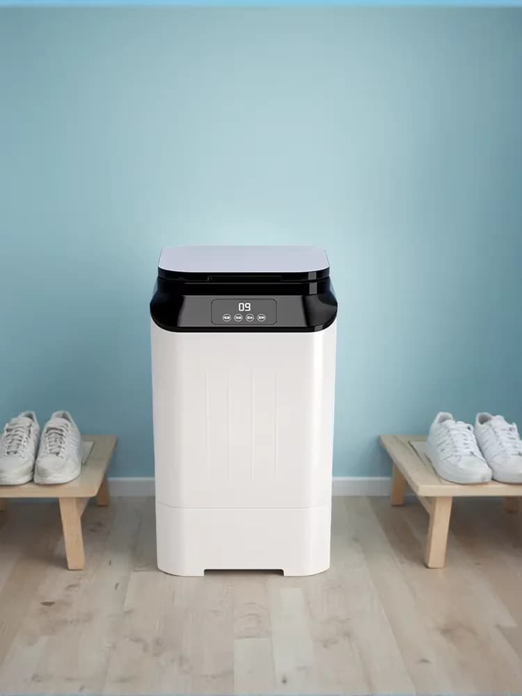 220V Wall-Mounted Shoe Brushing Machine Household Semi-Automatic Shoe Washer with Wash And Dry Integrated Function LYH