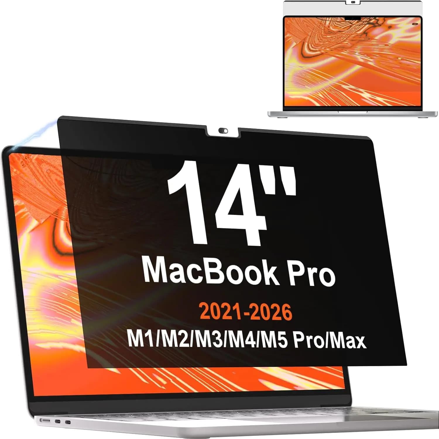 Prorescreen Magnetic Privacy Screen for MacBook Air 15" 2023‑2026. Removable anti‑glare & blue light blocking laptop privacy