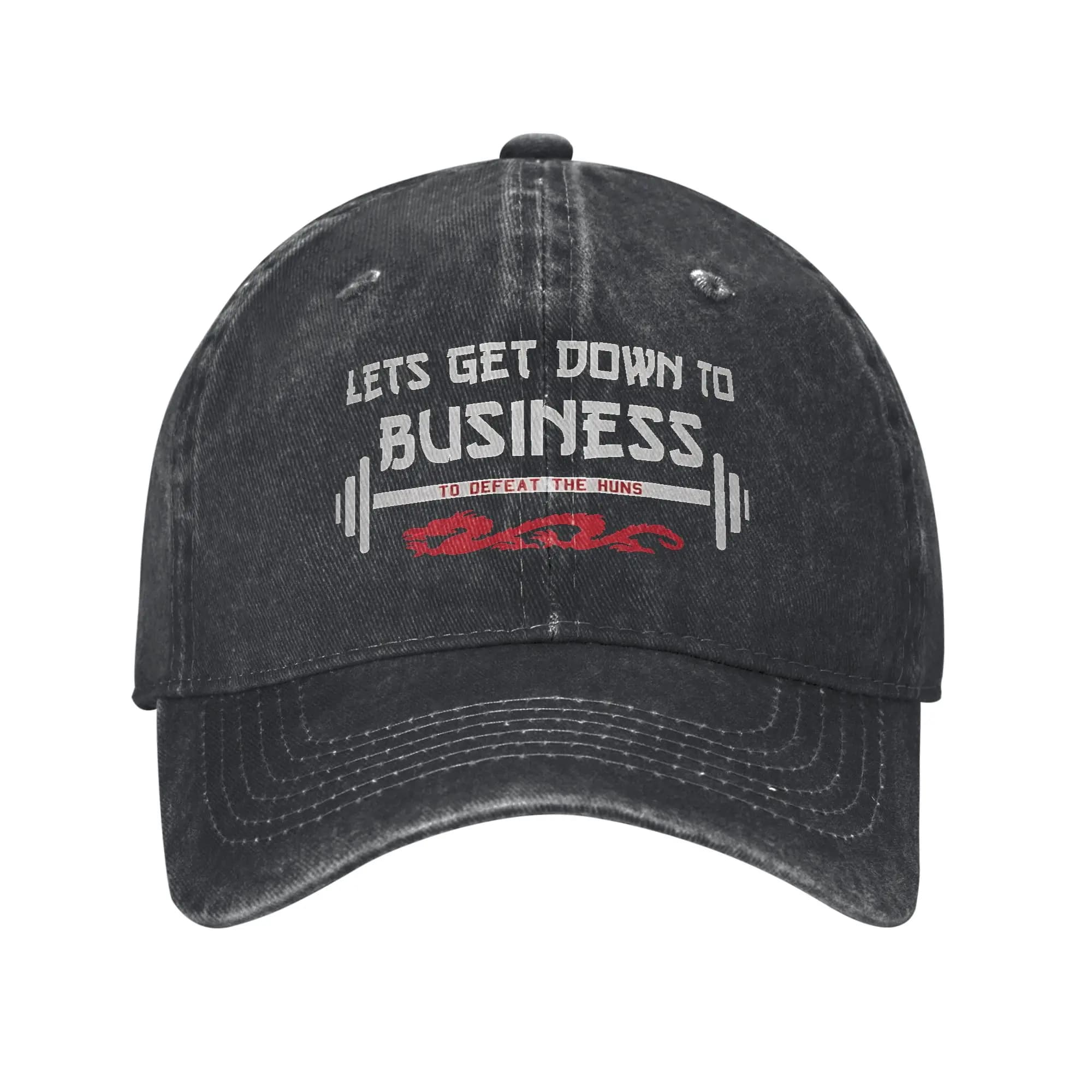 Dumbbells and Dragons baseball caps for unisex, adjustable truck driver's hat