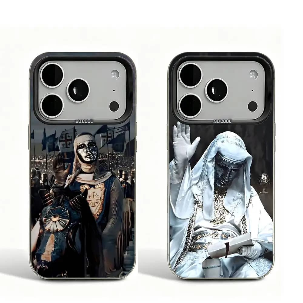 Baldwin IV of Jerusalem Black Matte Case For iPhone 16 15 17 14 11 12 13 Pro Max Plus Air XR So Cool Lens Bumper Printed Cover