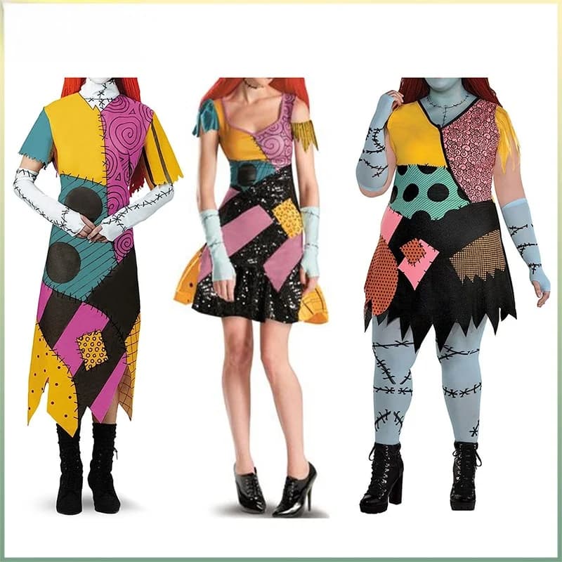 Halloween Christmas Printed Dress Women's Dark Style mid Waist Regular Sleeve Three Acetate Fiber Short Sleeve Midi Skirt