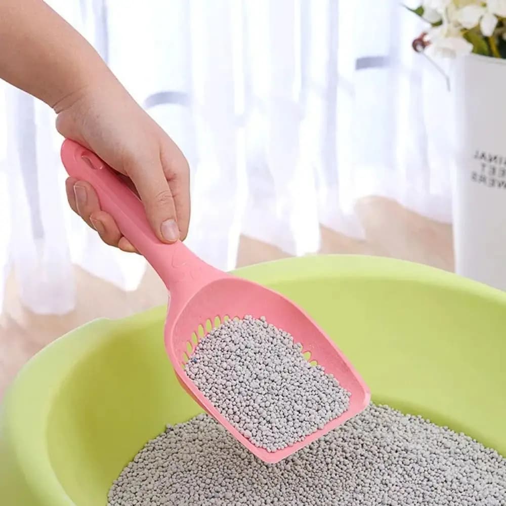 Nuova Paletta Durevole per Lettiera Gatto, Vassoio Raccogli Escrementi, Paletta Spessa per Gatti, Cucchiaio Pulitore in Plastica per Lettiera Gatto
