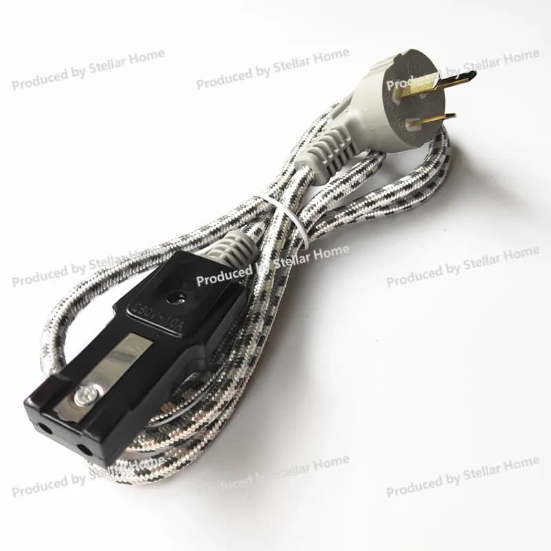 Suitable for triangle old style power cord rice stove/electric cooker/cable electric kettle 2-hole plug 1.5 meters