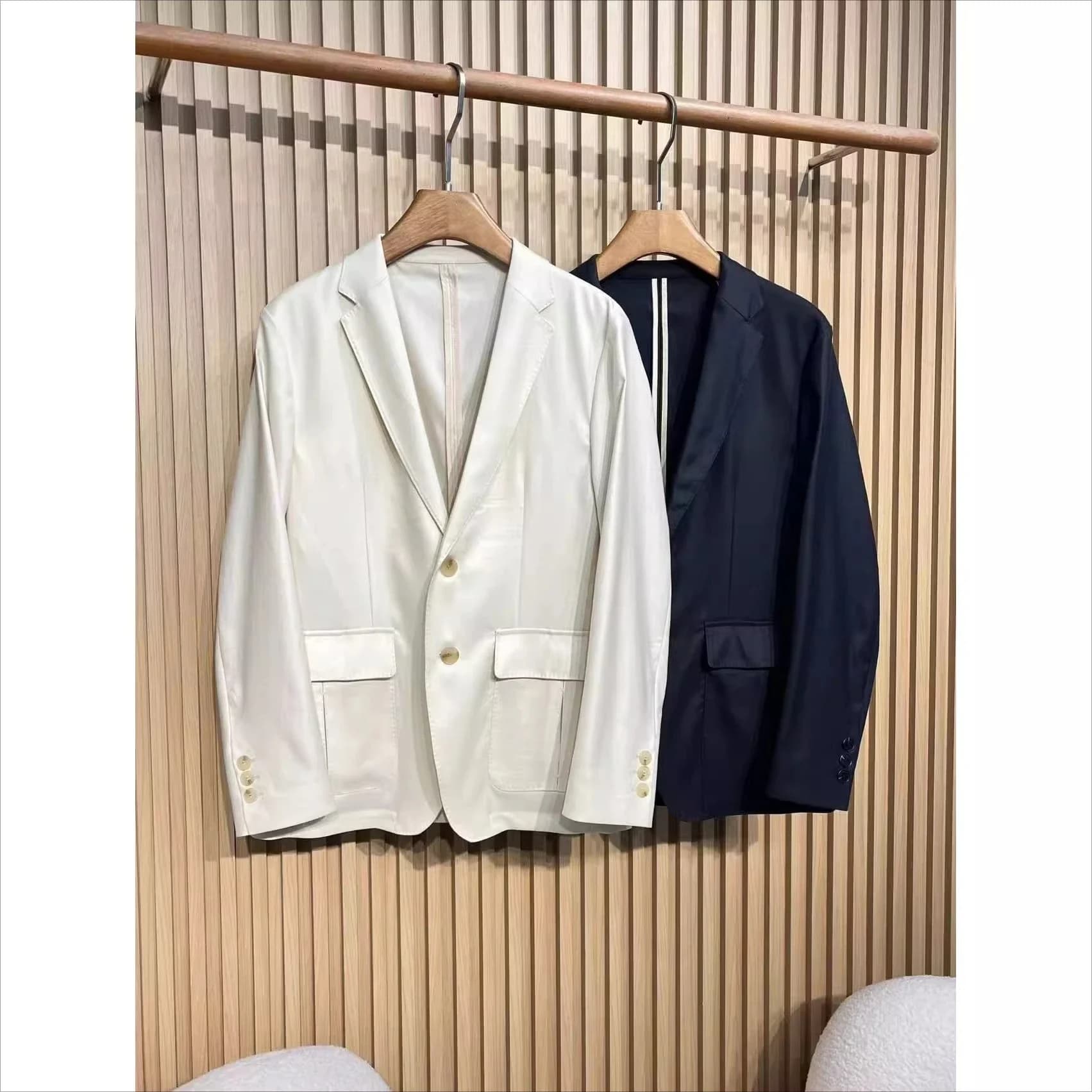 BC Italian 26ss old money wind embroidered breathable solid color suit jacket