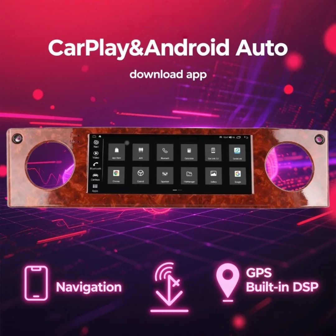 Per Rolls -Royce Phantom 2004 ~ 2012 Android Auto Wireless Carplay Navigazione GPS Autoradio Stereo Lettore multimediale automobilistico