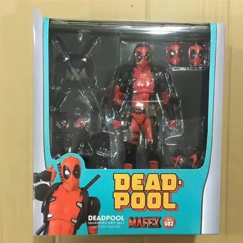 16cm Mafex 082 Marvel X-Men Deadpool Action Figure versione comica modello da collezione bambola giocattolo Cool Festival regali di compleanno