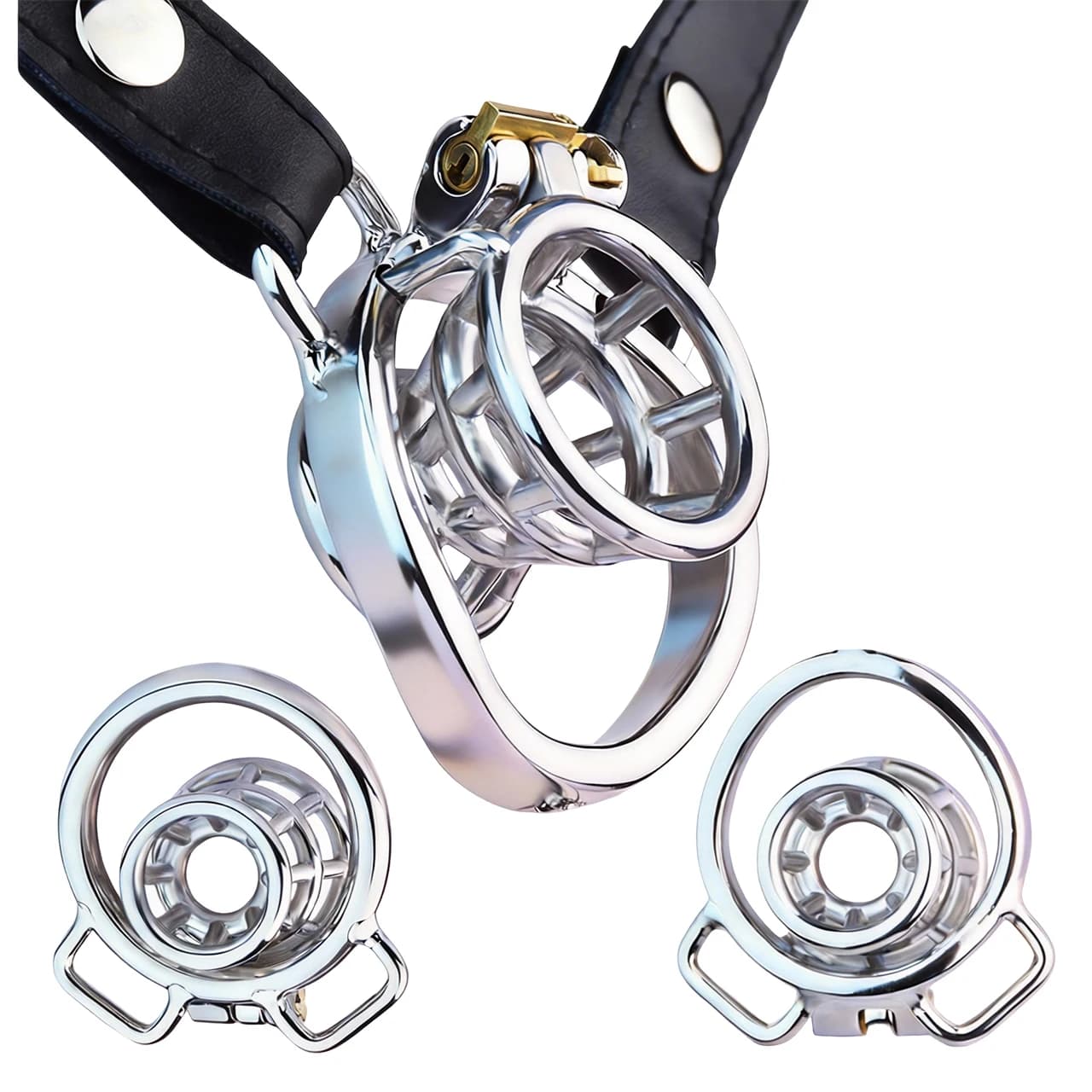 FRRK Svasato Cintura di Castità Negativa In Metallo Gabbia Del Rubinetto Dispositivo Bondage Blocco Del Rubinetto BDSM Flirtare Giocattolo Del Sesso Per L'uomo Gay Per Adulti Forniture Del Sesso