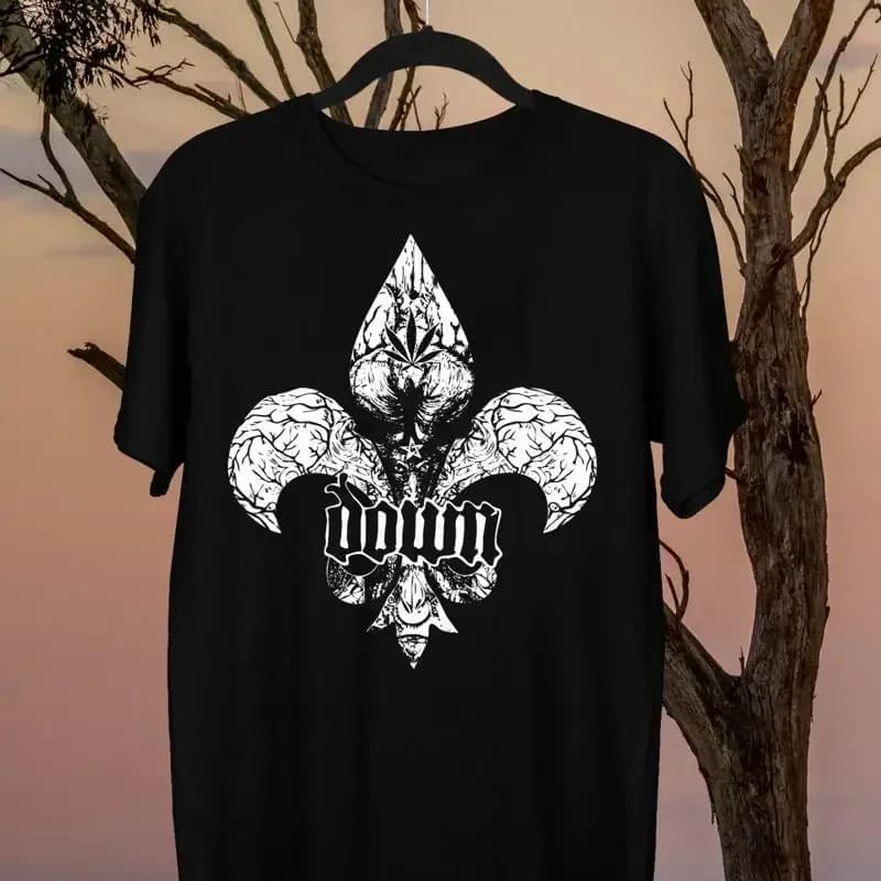 Inspired Down Band Cotton Black S 2345XL T Shirt TMB111