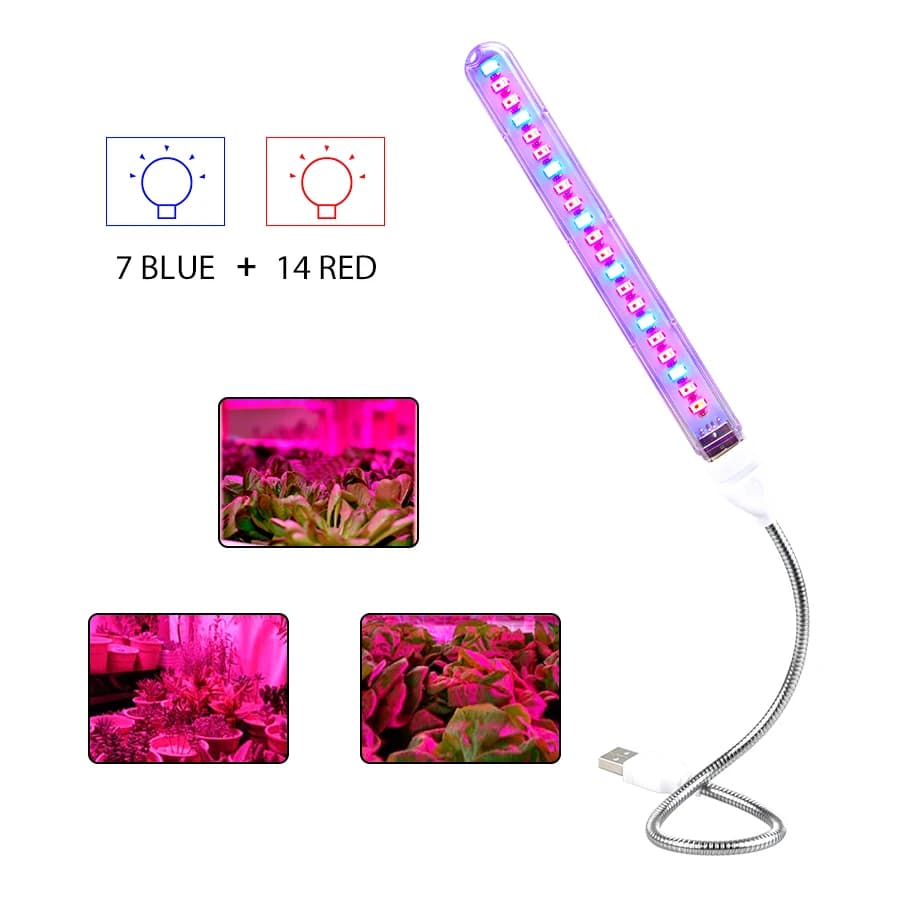 Led Grow Light Phytolamp for Indoor Plants Red and Blue 5V USB Growth Phyto Succulent Flower Seed Lamp Hydroponic Light